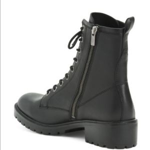 nwot Frye Lace Up Moto Combat Ankle Boots